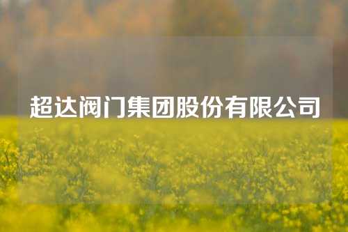 超达阀门集团股份有限公司