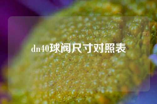 dn40球阀尺寸对照表