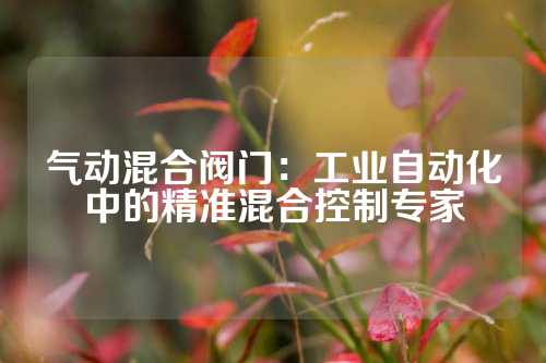 气动混合阀门：工业自动化中的精准混合控制专家