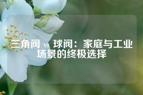 三角阀 vs 球阀：家庭与工业场景的终极选择