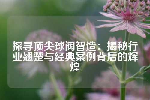 探寻顶尖球阀智造：揭秘行业翘楚与经典案例背后的辉煌