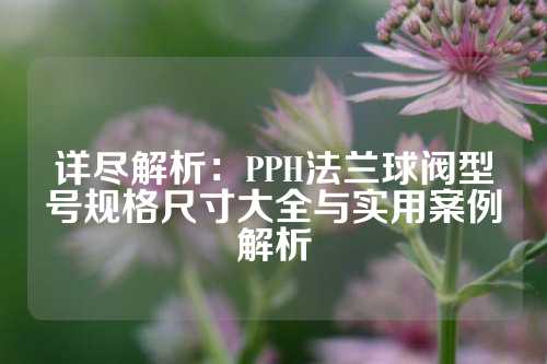 详尽解析：PPH法兰球阀型号规格尺寸大全与实用案例解析