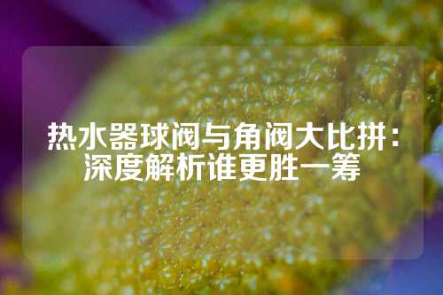 热水器球阀与角阀大比拼：深度解析谁更胜一筹