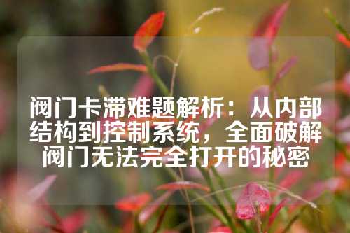 阀门卡滞难题解析：从内部结构到控制系统，全面破解阀门无法完全打开的秘密